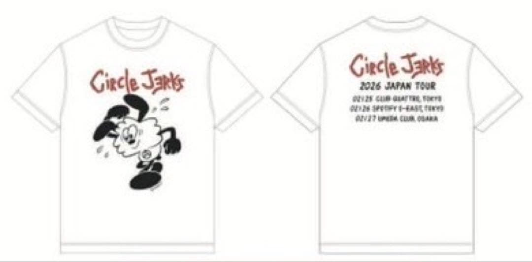 verdy circle jerks vick ツアーTシャツ 白XXL Tee