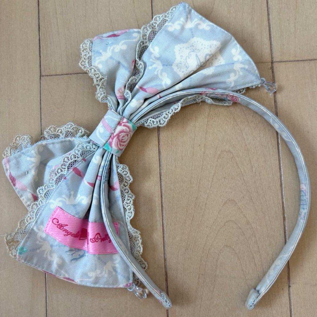 Angelic Pretty メモリアルケーキ ななめリボンカチューシャ