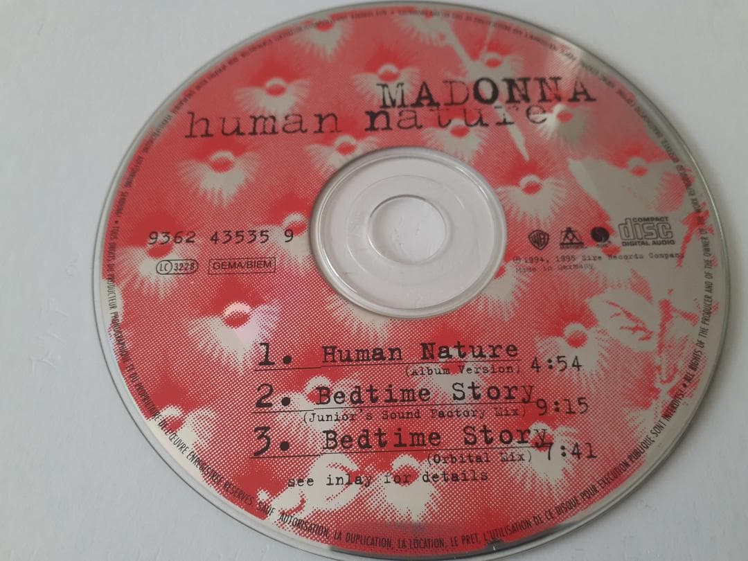 美盤　マドンナ　Human Nature　紙ジャケ仕様　EU盤 CDシングル
