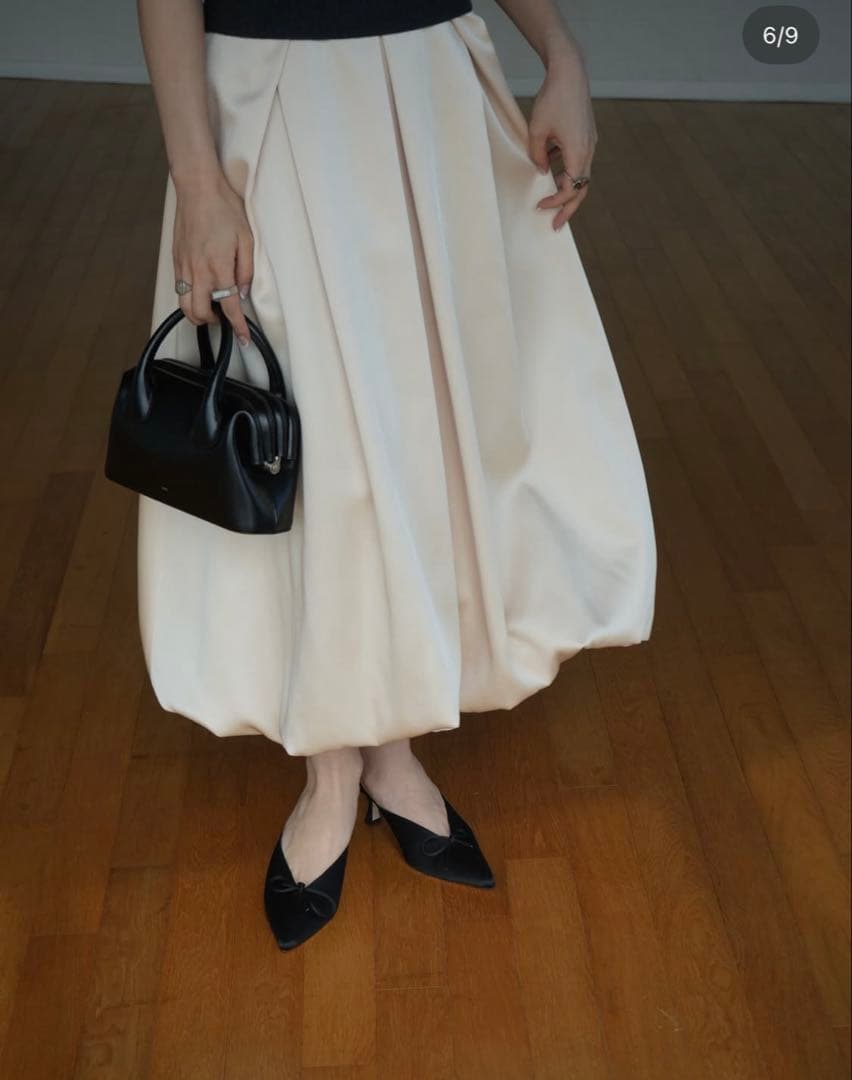 スカート laubeblanc Arc Tuck Balloon Skirt