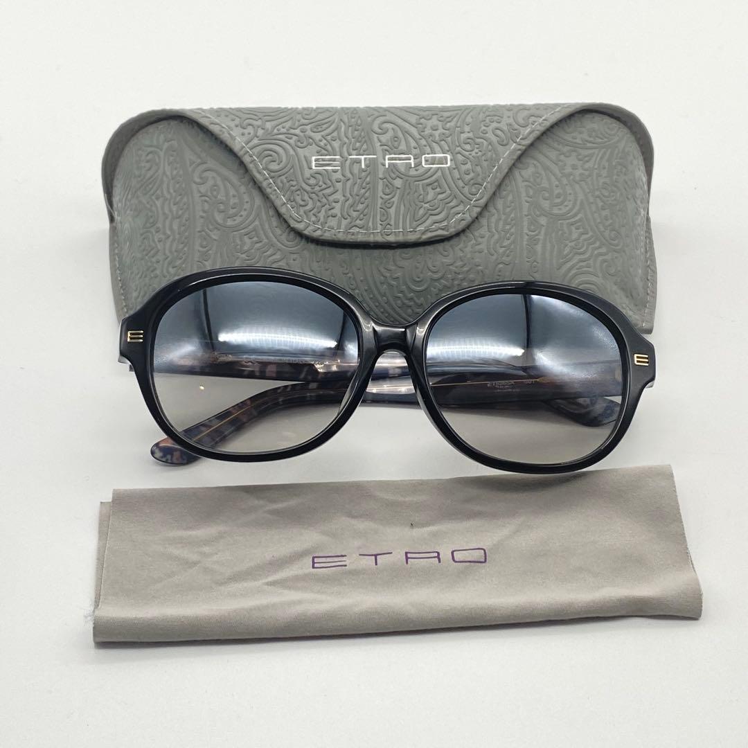 【美品】ETRO・エトロ・サングラス・ブラック・柄・57◻︎16 140
