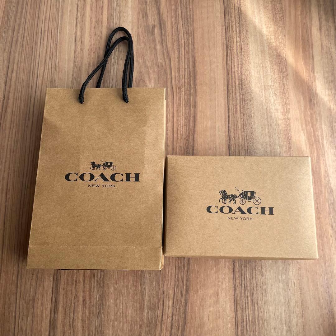 COACH 二つ折り財布 ベージュ イエロー新品未使用