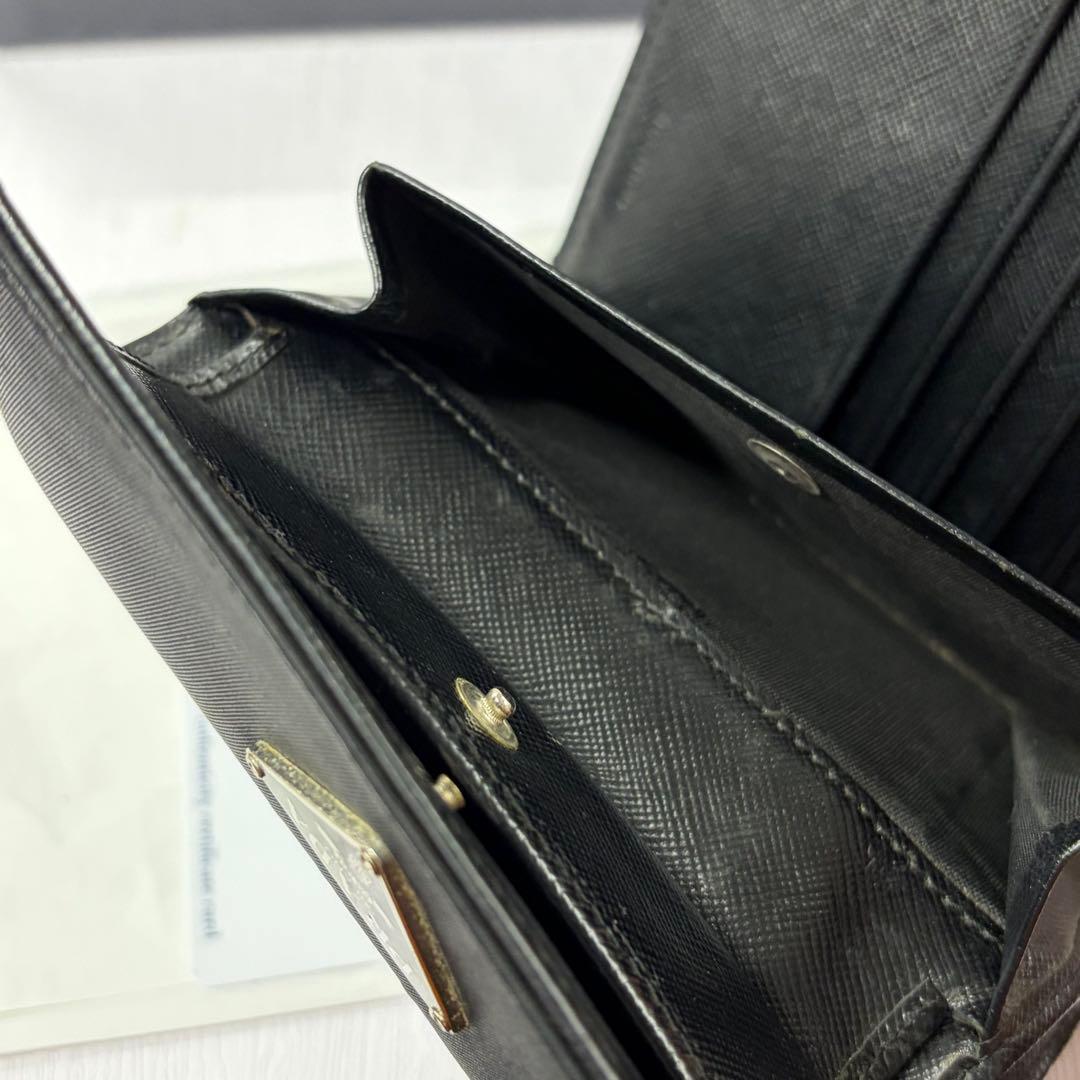 新品同様‼️ プラダ　PRADA 財布　三つ折り　折り財布　テスートナイロン　三角