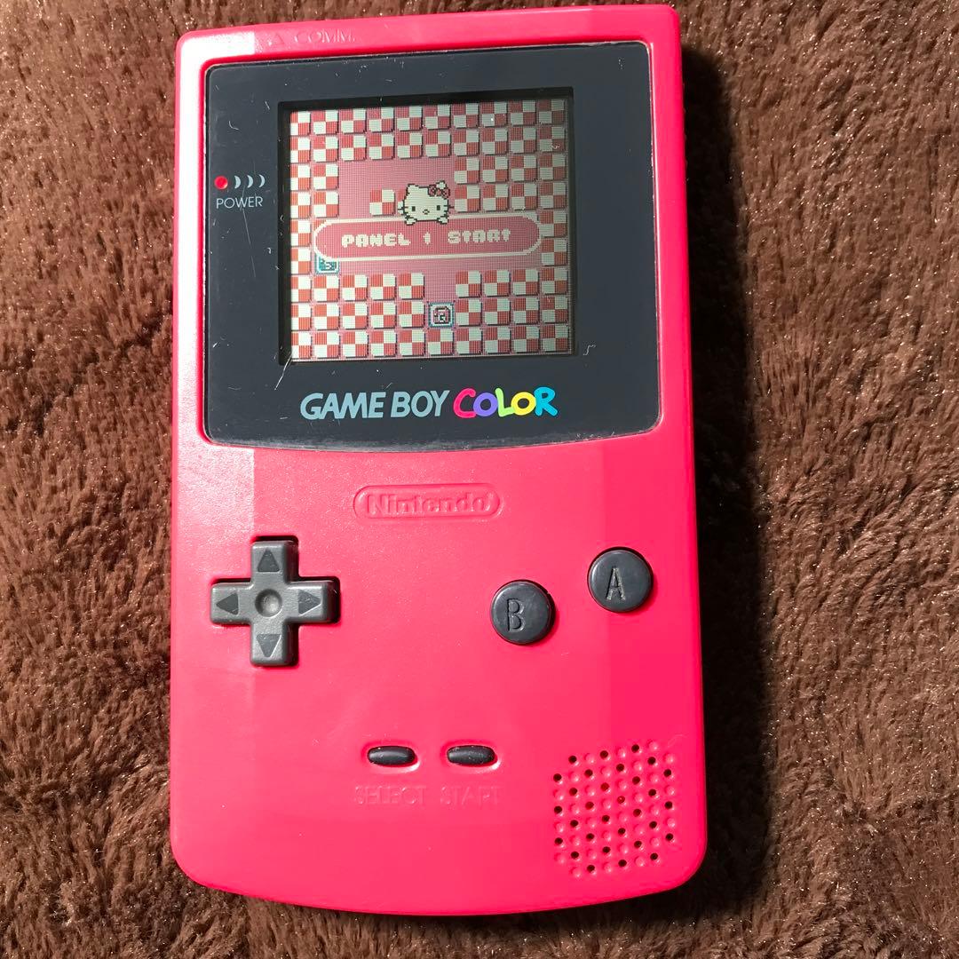 任天堂ゲームボーイカラーのレツド、美品