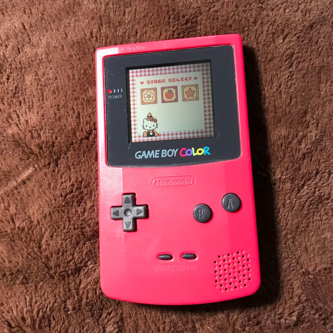任天堂ゲームボーイカラーのレツド、美品