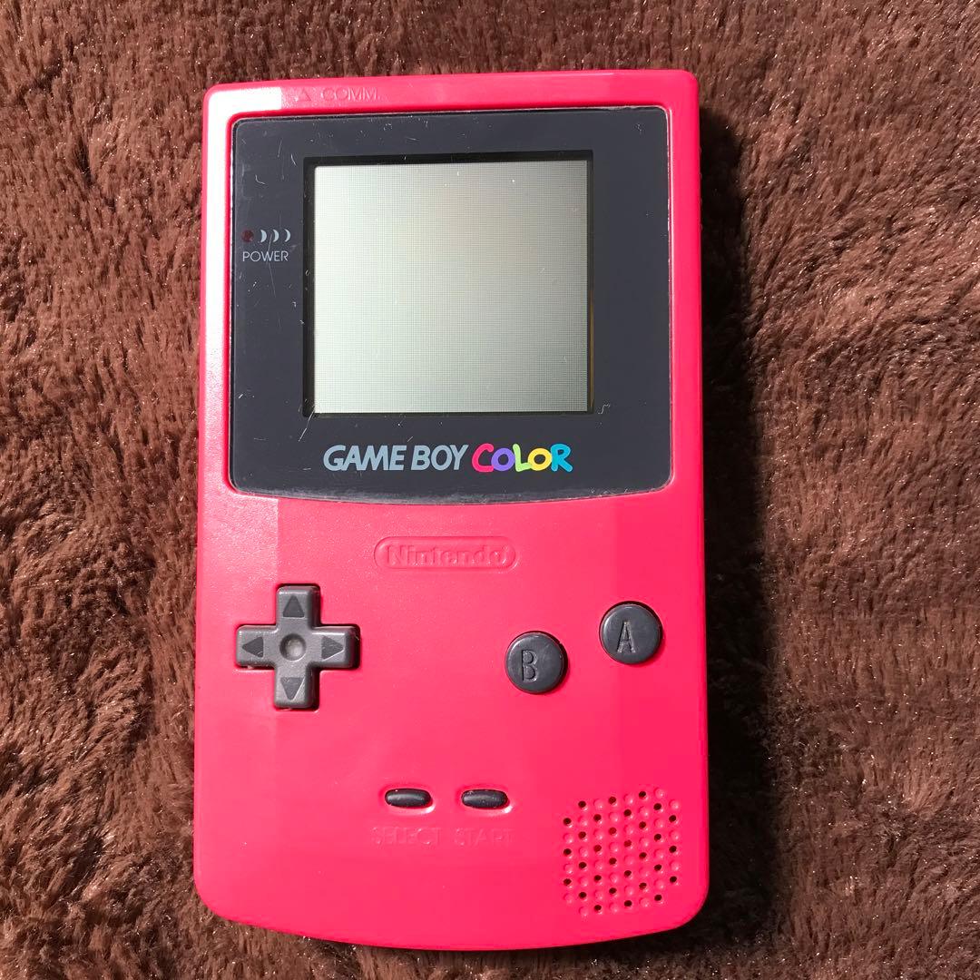 任天堂ゲームボーイカラーのレツド、美品
