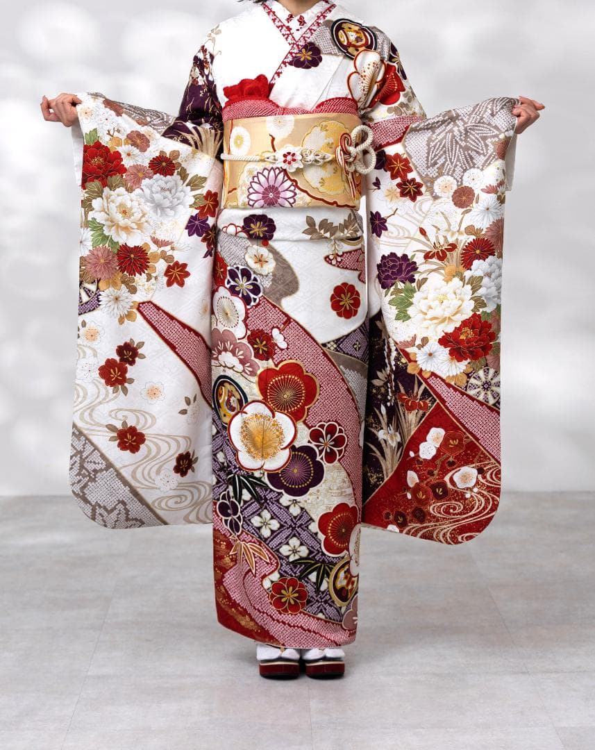 ≪即着用可能≫ 振袖 正絹フルセット 150cm~160cmの方用【937】