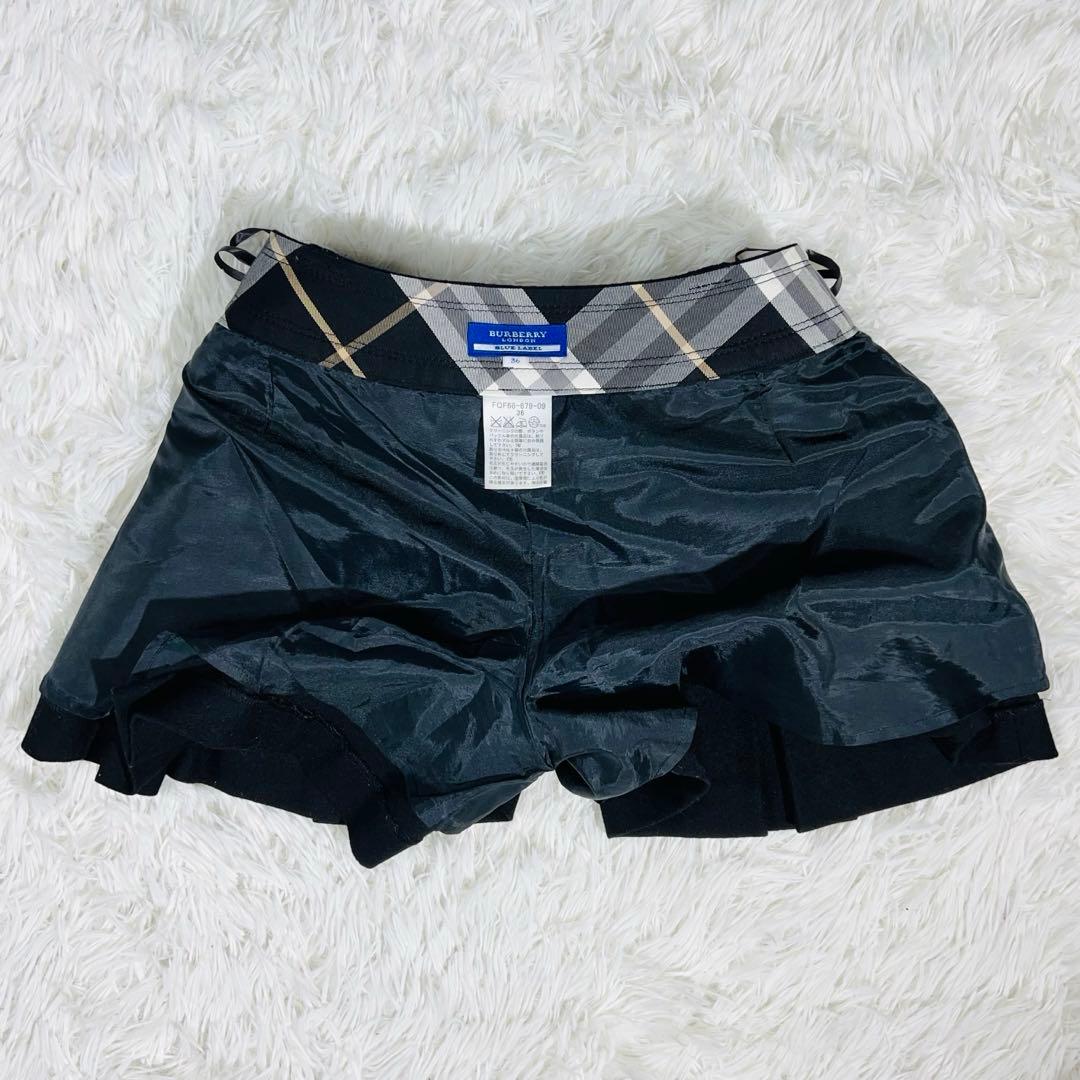 Burberry バーバリー キュロット カシミア混 ホース刺繍 ベルト付き