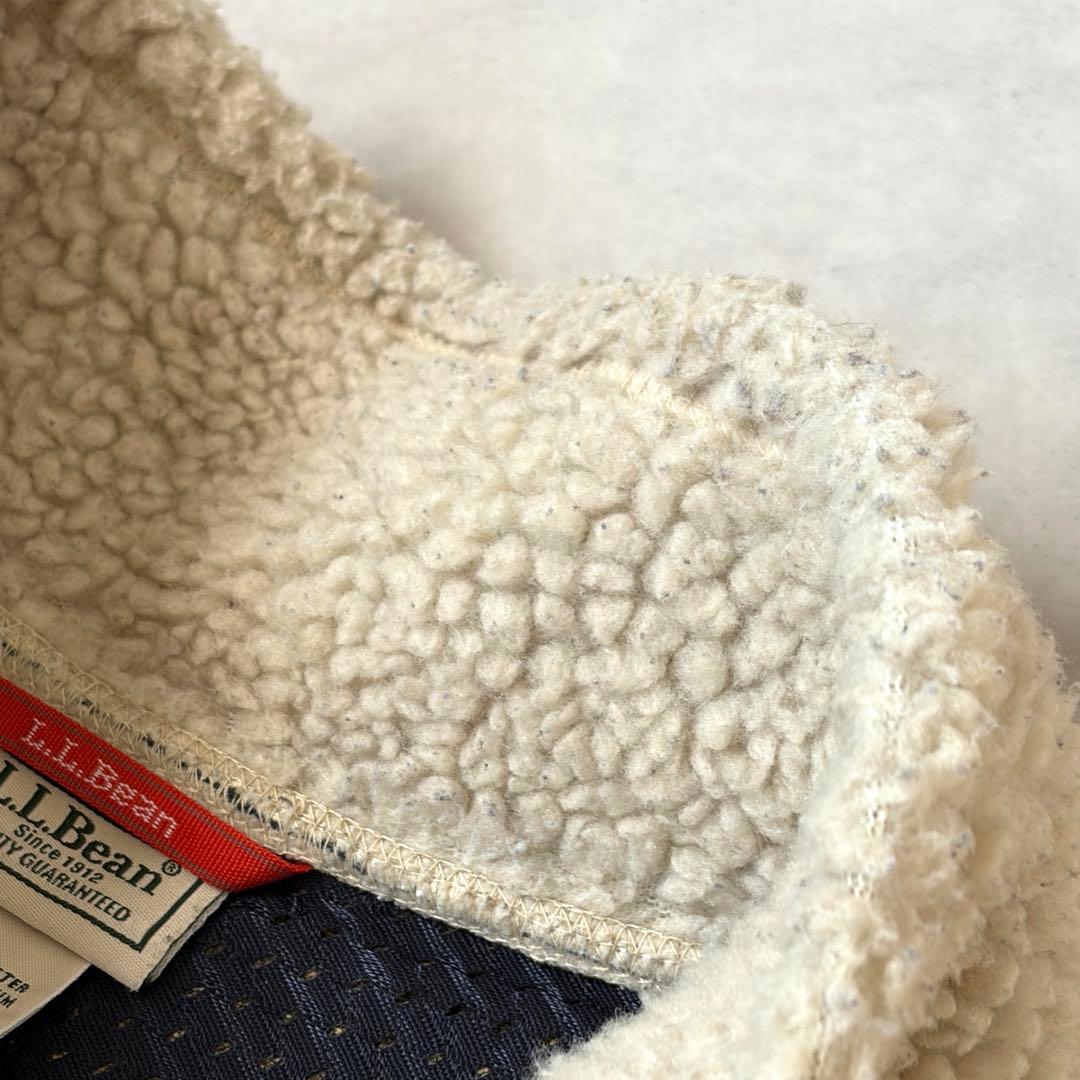 LLBean ボアフリースベスト ベージュ　XL