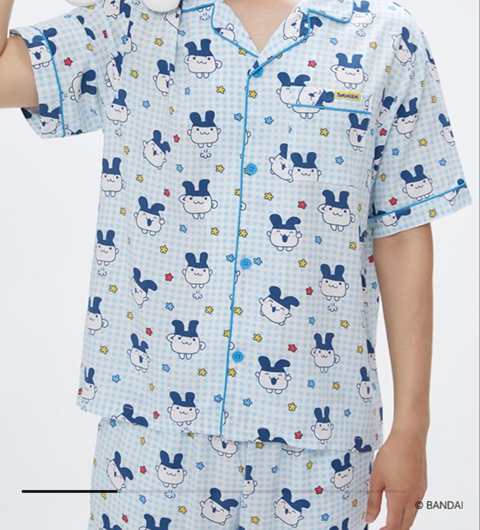 【新品未使用✨】Mサイズ みみっち たまごっち　パジャマ　ブルー　韓国限定