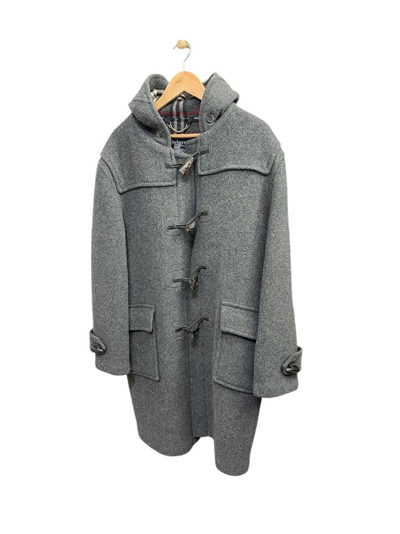 80s Burberry's イングランド製　グレー ダッフルコート ユーロ