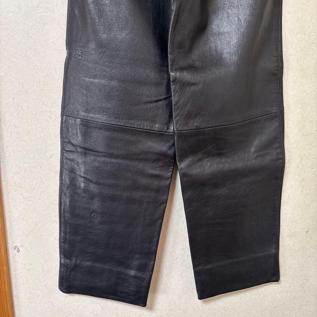 Valentino Garavani VERA PELLE本革 レザーパンツ46