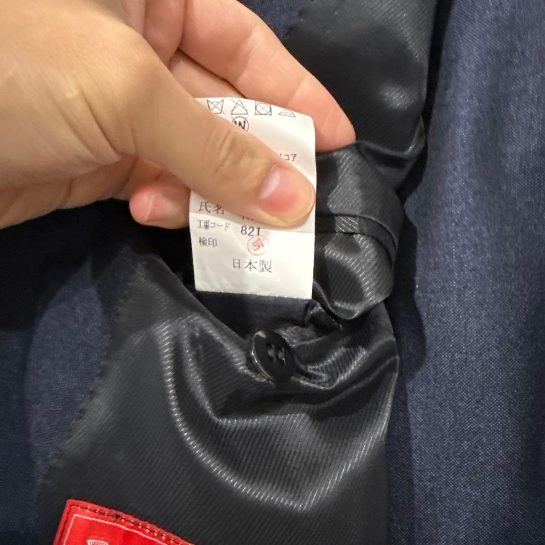 【定価10万】piacenza生地 ダブルブレストブレザー　スーツ　Sサイズ相当