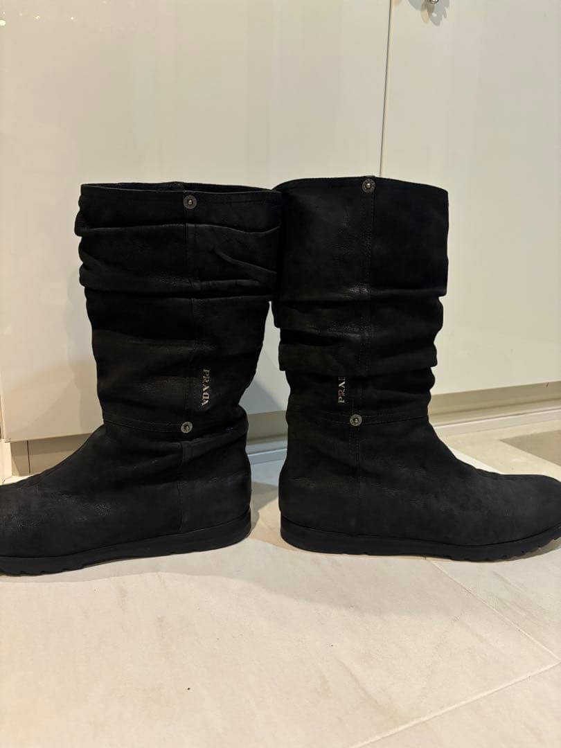 PRADA エンジニアブーツ 黒　38