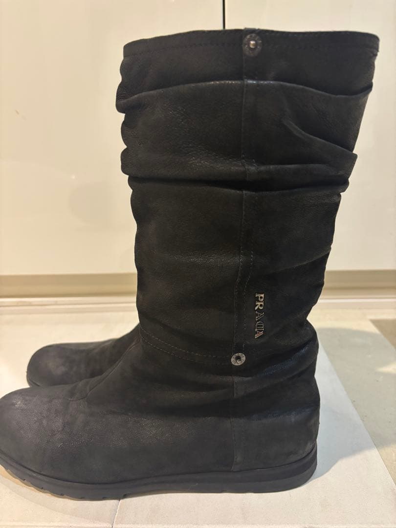 PRADA エンジニアブーツ 黒　38