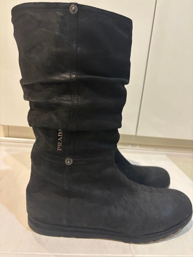 PRADA エンジニアブーツ 黒　38