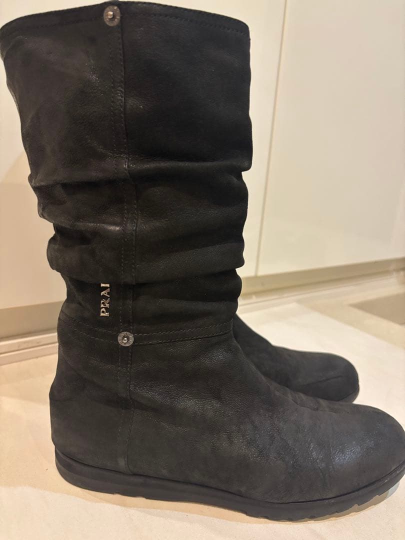 PRADA エンジニアブーツ 黒　38