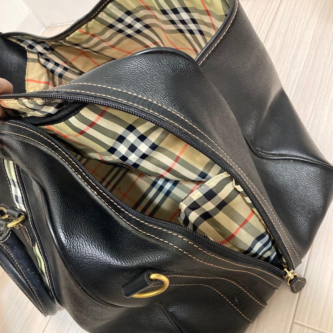 Burberrys ブラックボストンバッグ