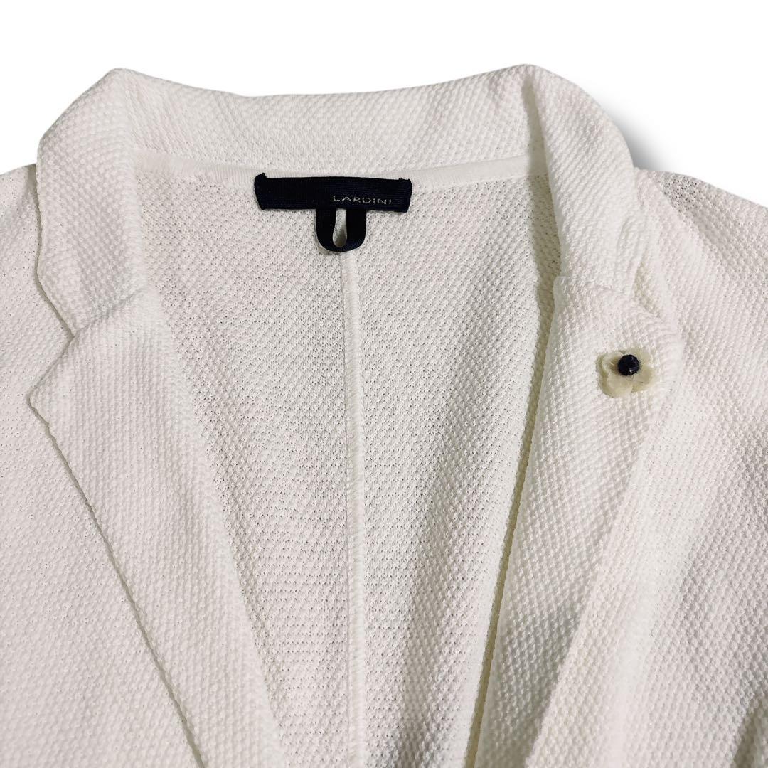 LARDINI ラルディーニ コットンニットジャケット ホワイト Mサイズ