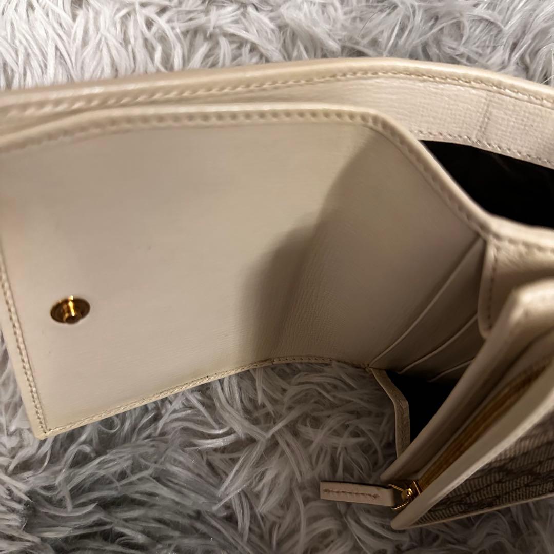 GUCCI ホースビット 1955 コンパクト財布 GGスプリーム ホワイト