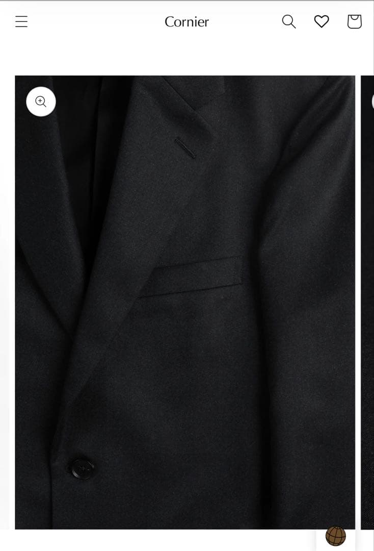 ジャケット・アウター Cornier WOOL LIGHTMILLED TAILORED JACKET