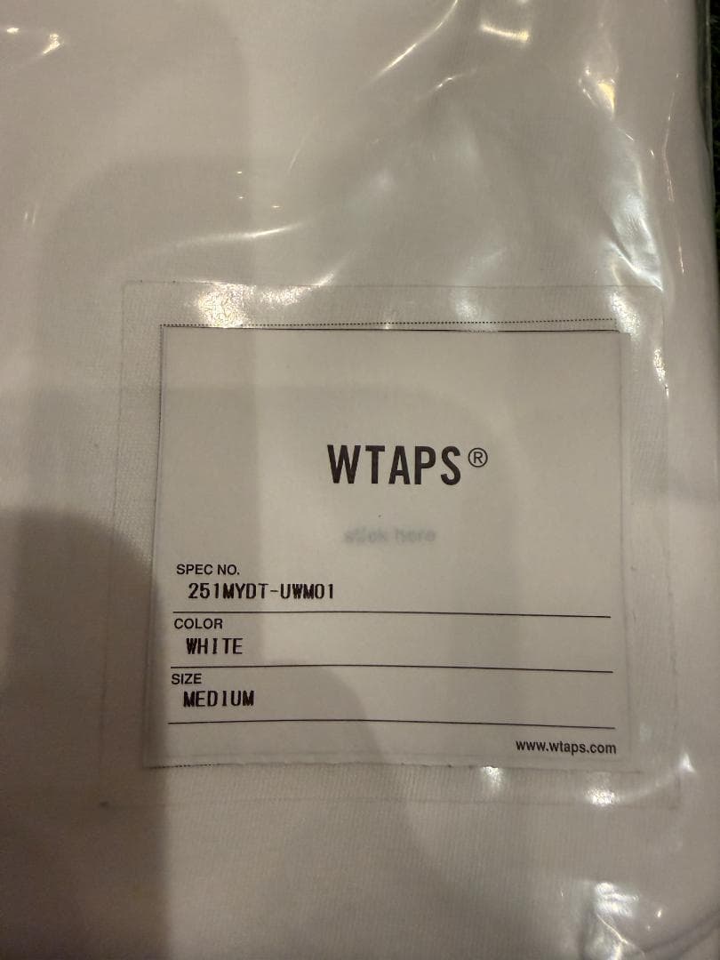 [新品]WTAPS 2025年モデル 3枚パック ホワイト M
