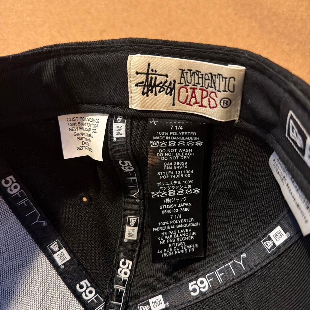 Stussy × ニューエラ　LAロゴ　ブラック　7 1/4