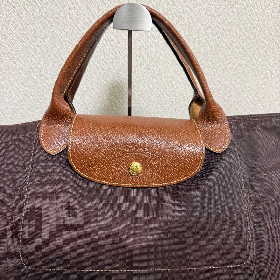 新品未使用✨️ Longchamp ボストンバッグ ブラウン レザー ロンシャン