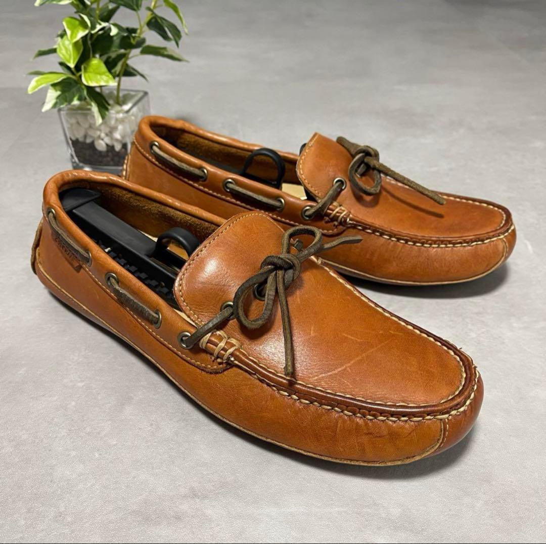 極美品 コールハーン デッキシューズ ドライビングシューズ ブラウン 7.5