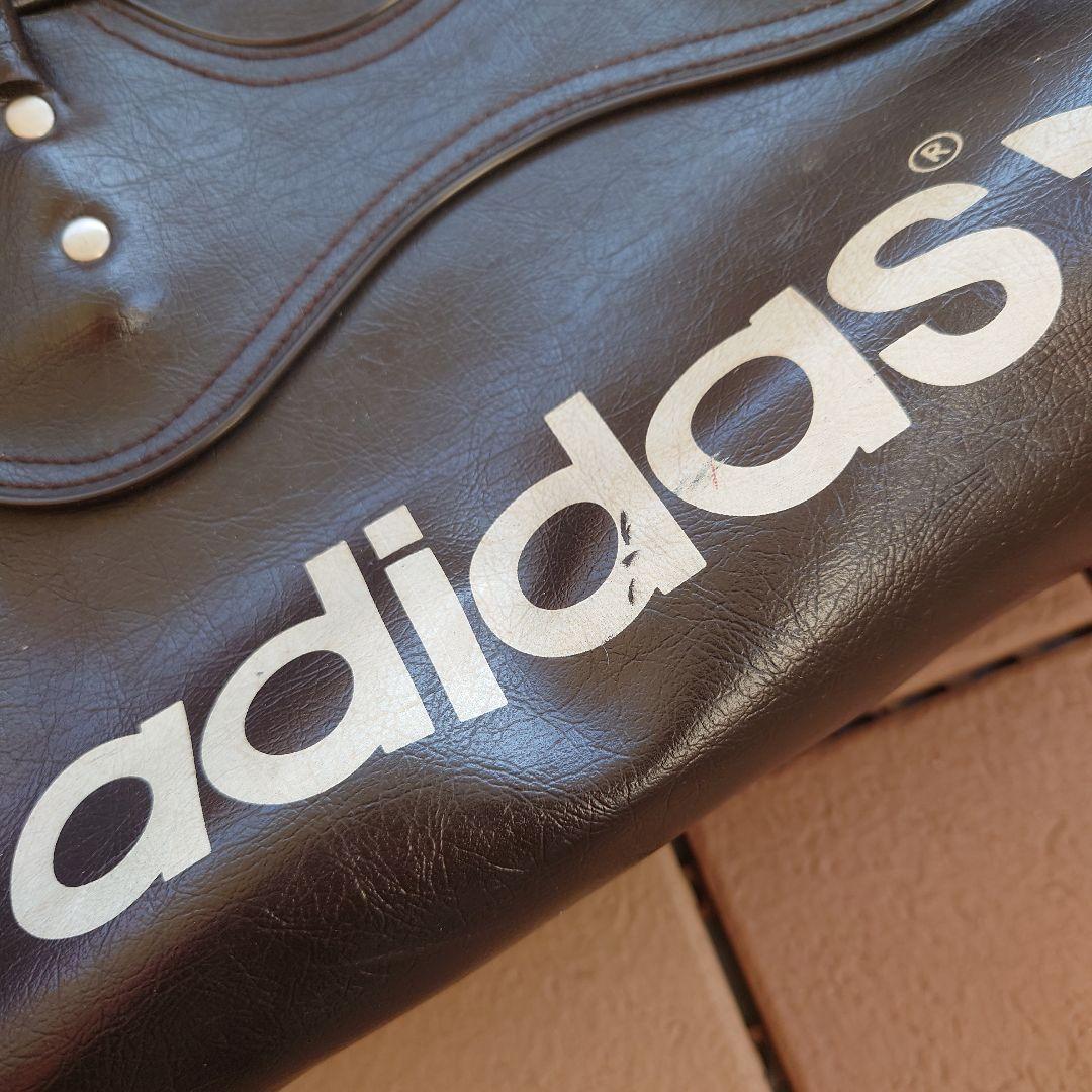 H　adidas ダークブラウン ボストンバッグ