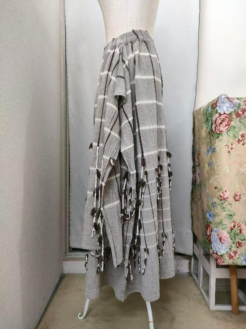 80s ISSEY MIYAKE ヴィンテージ ティアード ロングスカート