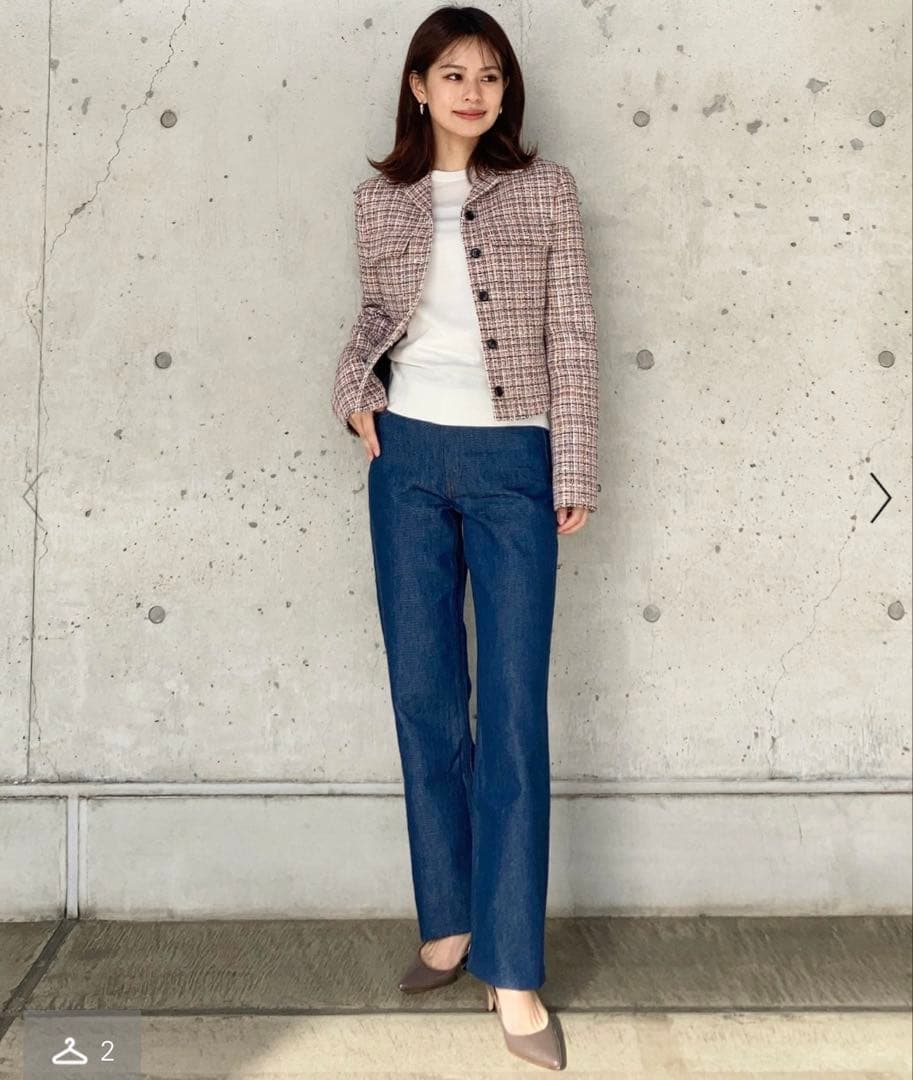 極美品☆Theory 2025SS RELAXED DENIM STRAIGHT
