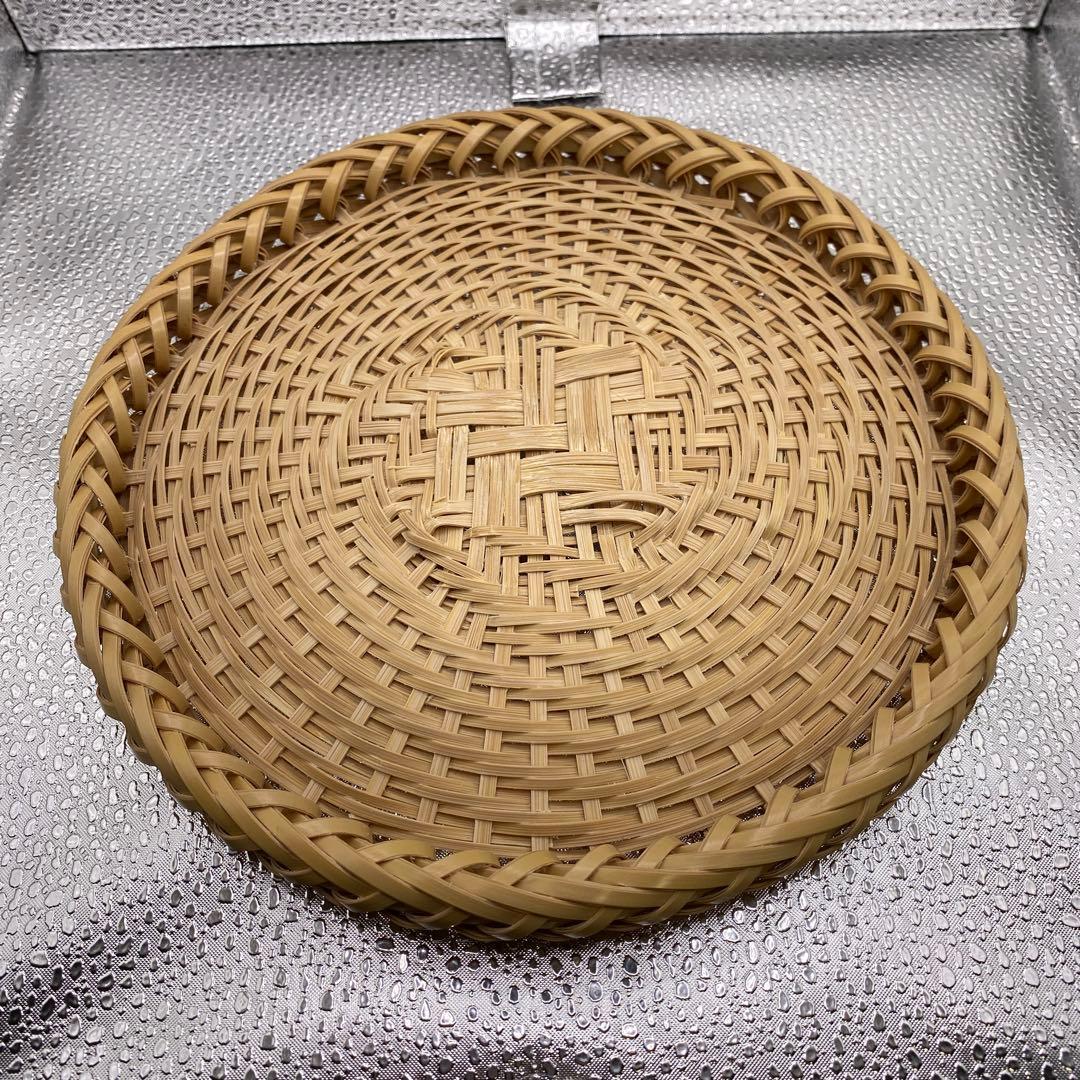 【ハンドメイド】８枚組　国産竹使用・職人手作り 竹ざる（油抜き竹使用)