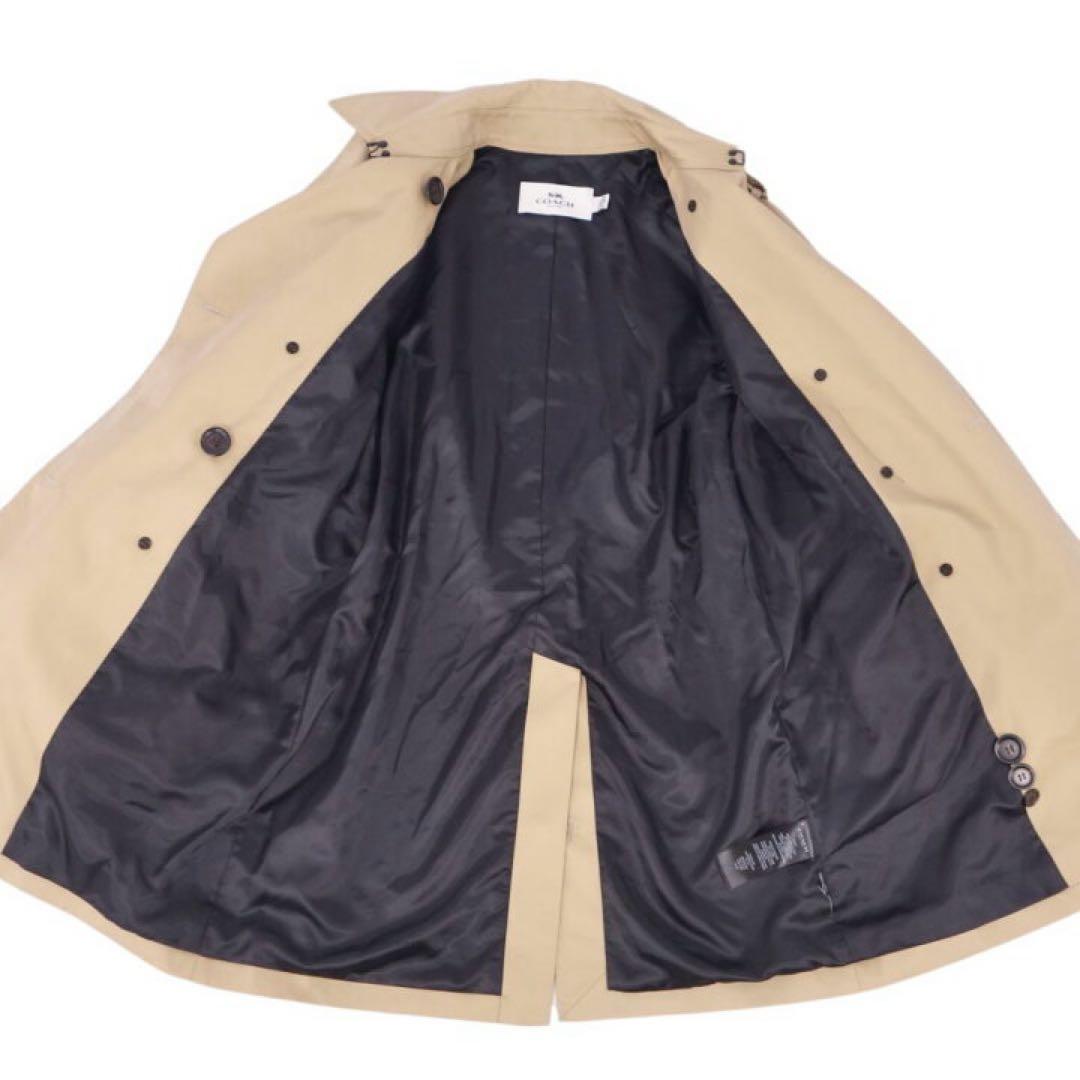 美品 COACH トレンチコート ベージュ S相当 ベルト付 上品