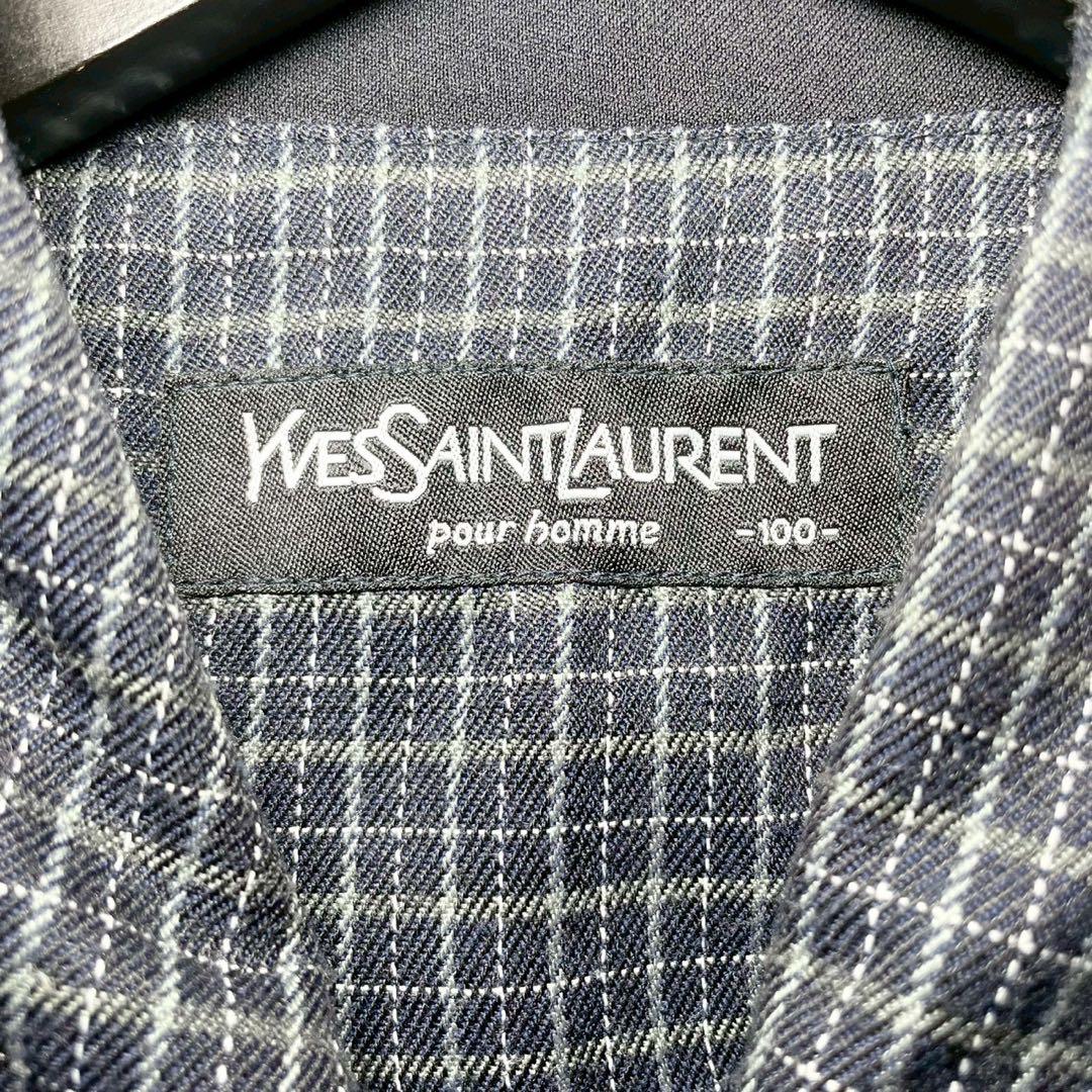 YSL イヴサンローラン 刺繍ロゴ ドリズラージャケット スウィングトップ