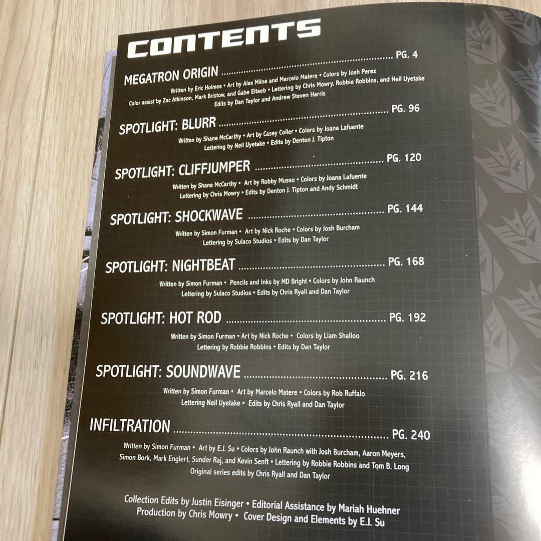 トランスフォーマー　idw コレクション　1