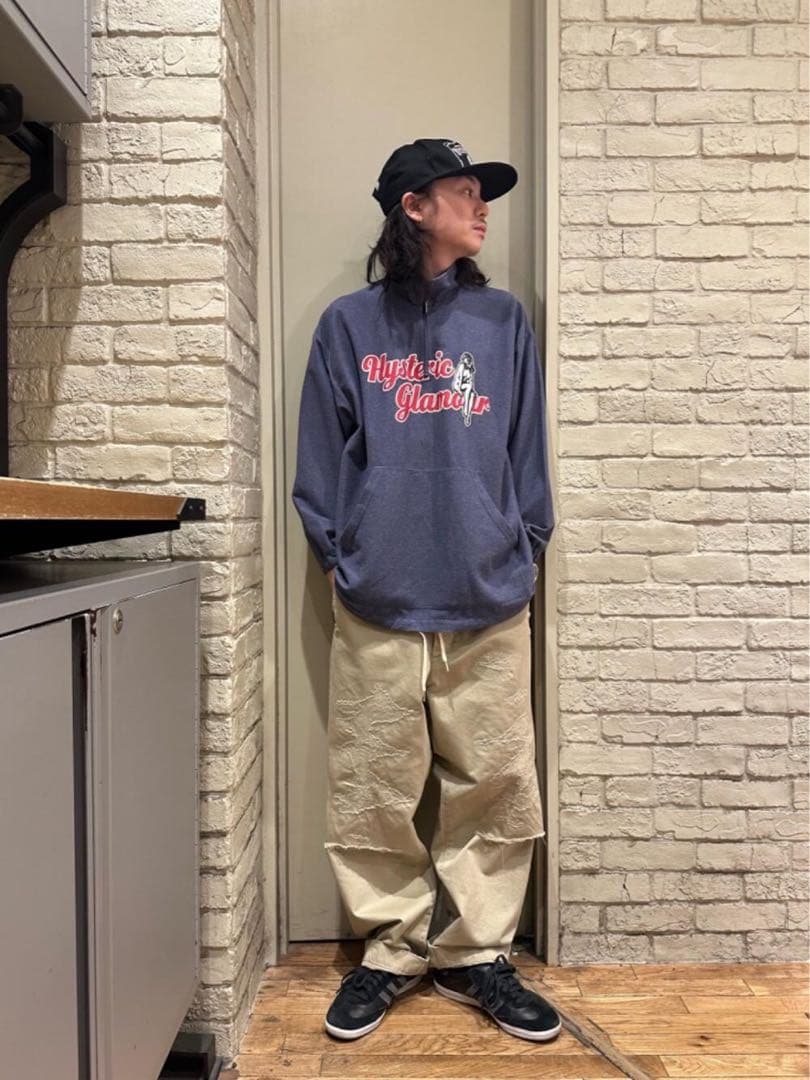ヒステリックグラマー　オーバーサイズ　ハーフジッププルオーバー　完売品