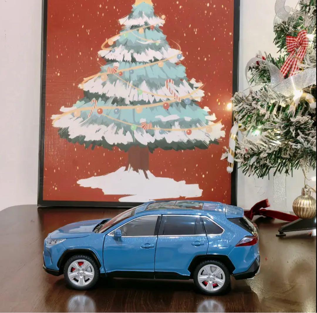 トヨタ RAV4 ミニカー ホワイト ブルー レッド