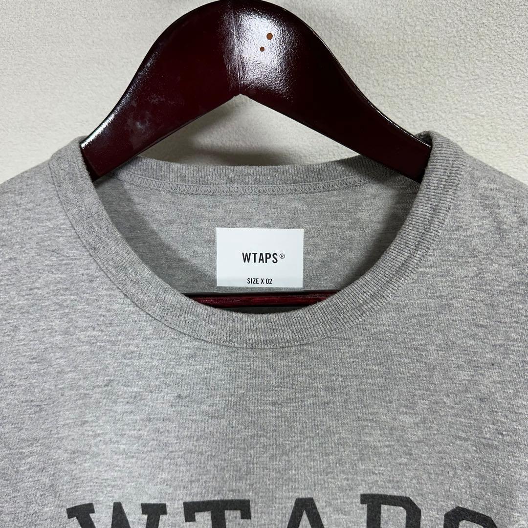 WTAPS 22SS ACADEMY SS Tシャツ サイズM 灰 カレッジロゴ