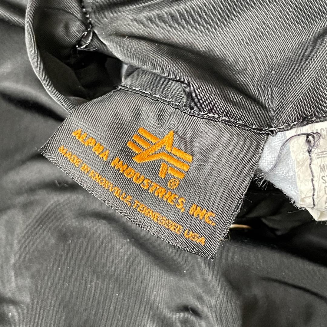 90s アメリカ軍 民間 Alpha Black L USA製