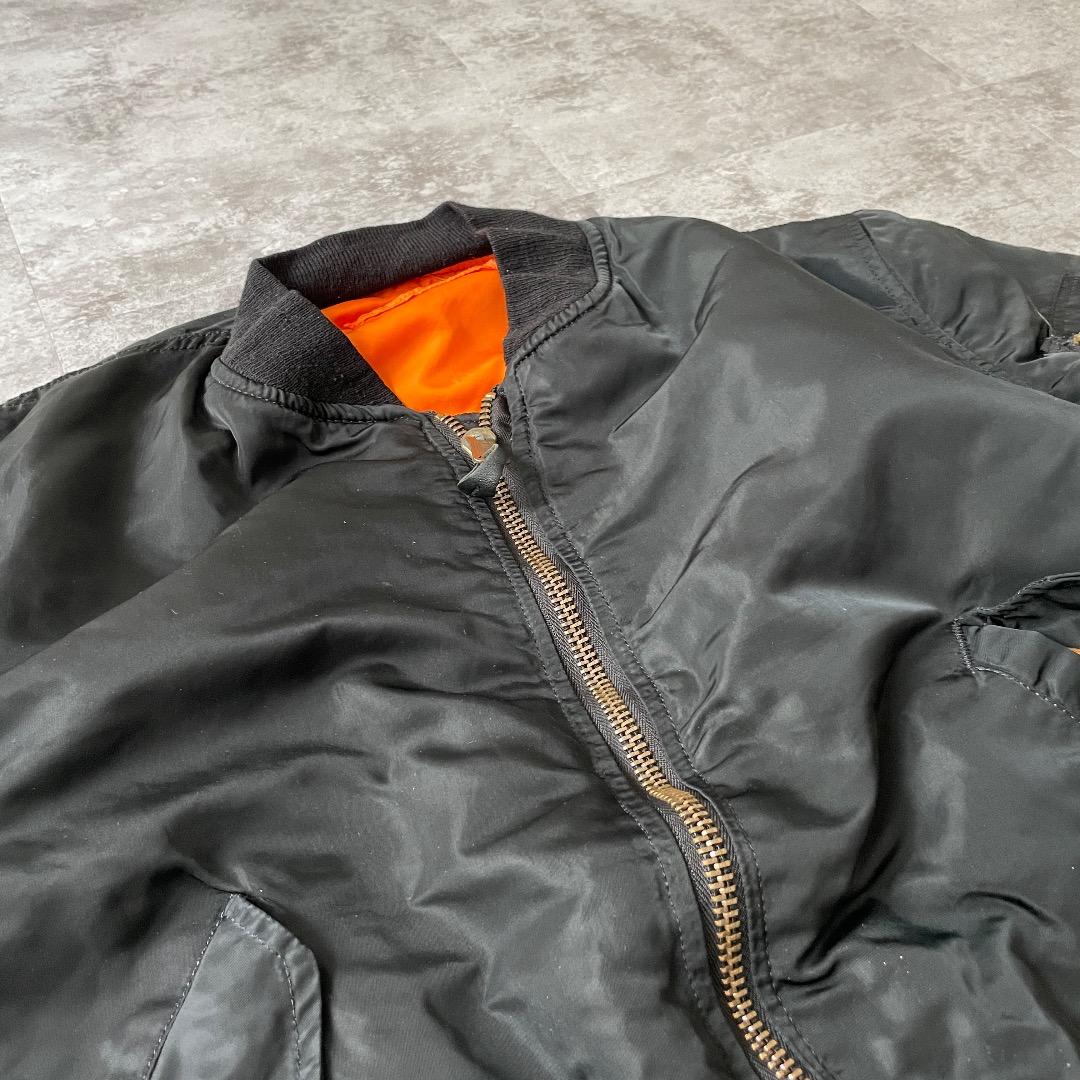 90s アメリカ軍 民間 Alpha Black L USA製
