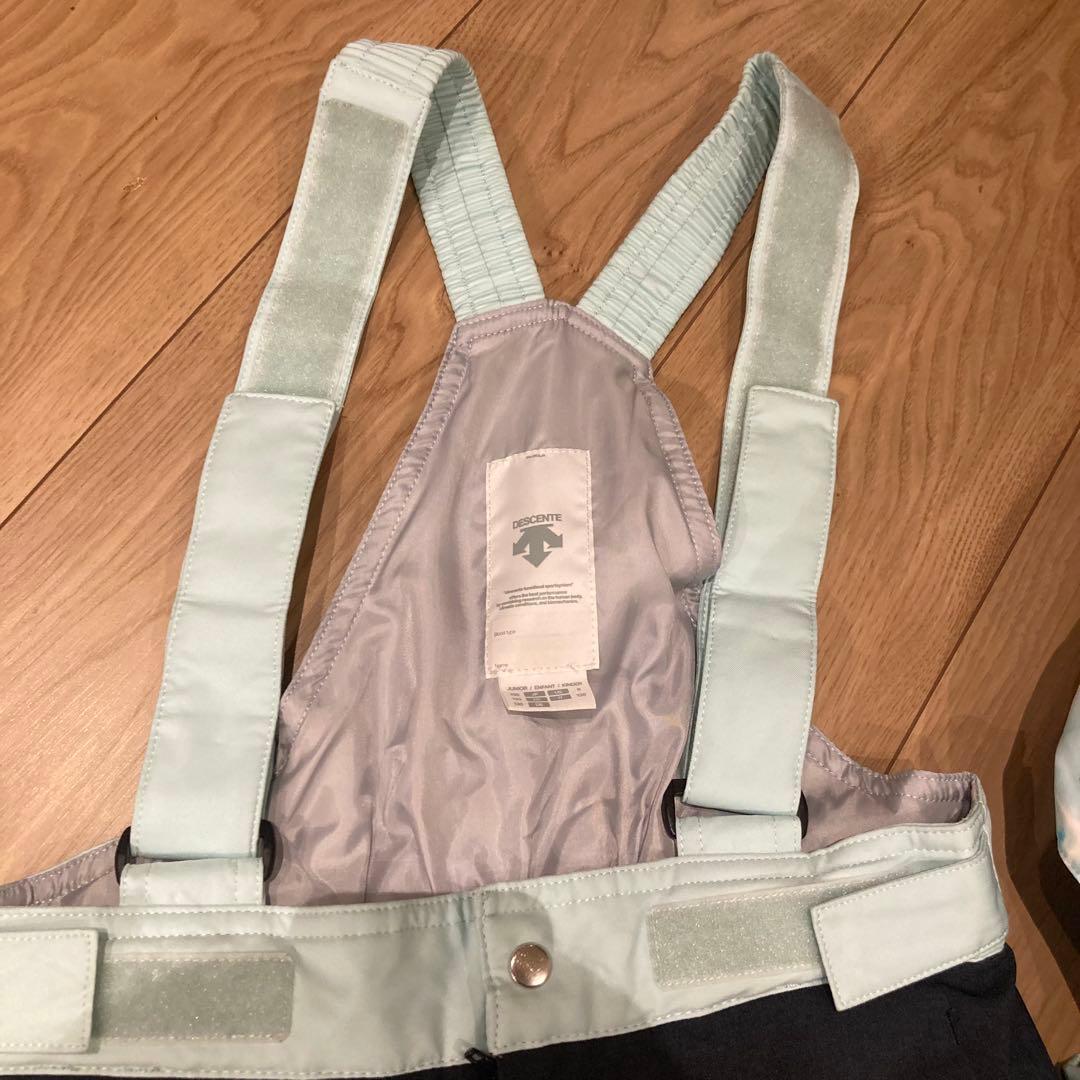 美品 DESCENTE 子ども用スキーウェア 上下セット130cm デサント