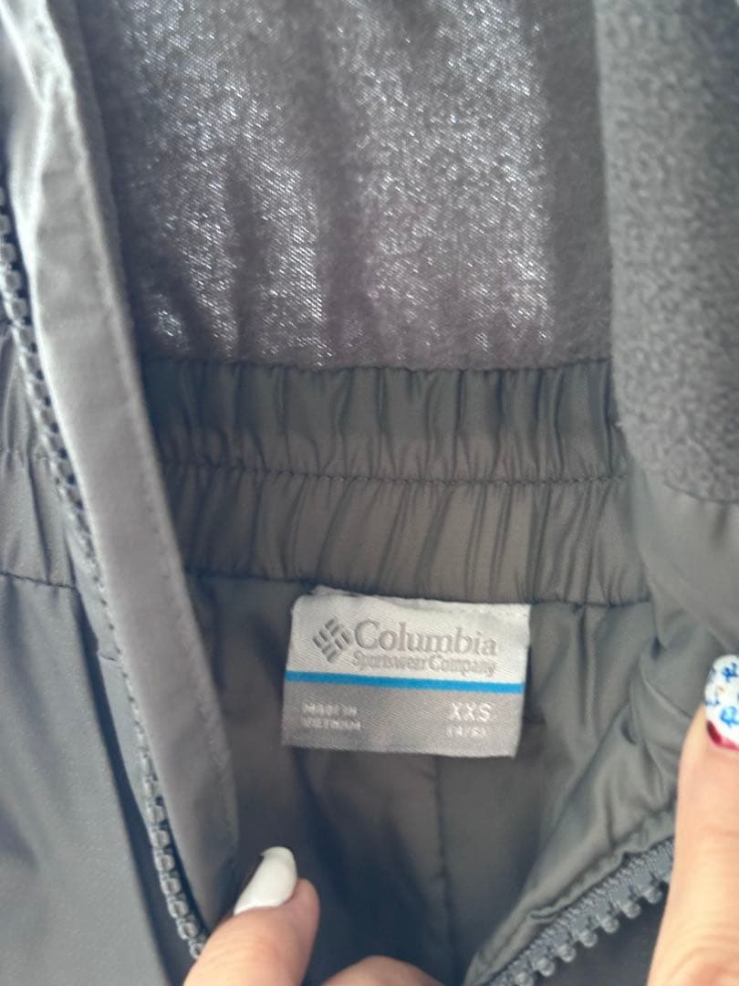 【美品】スノーウェアColumbia XXS ジャケットとオーバーオールセット
