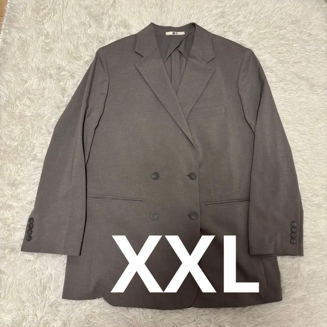 ユニクロC 感動ダブルジャケットリラックスフィット グレー XXL