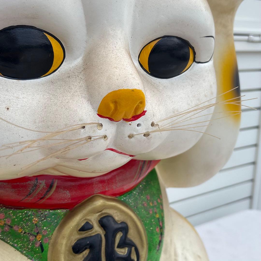 希少 縁起物◎昭和レトロ◎状態良◎開運 ビッグサイズ まねき猫◎