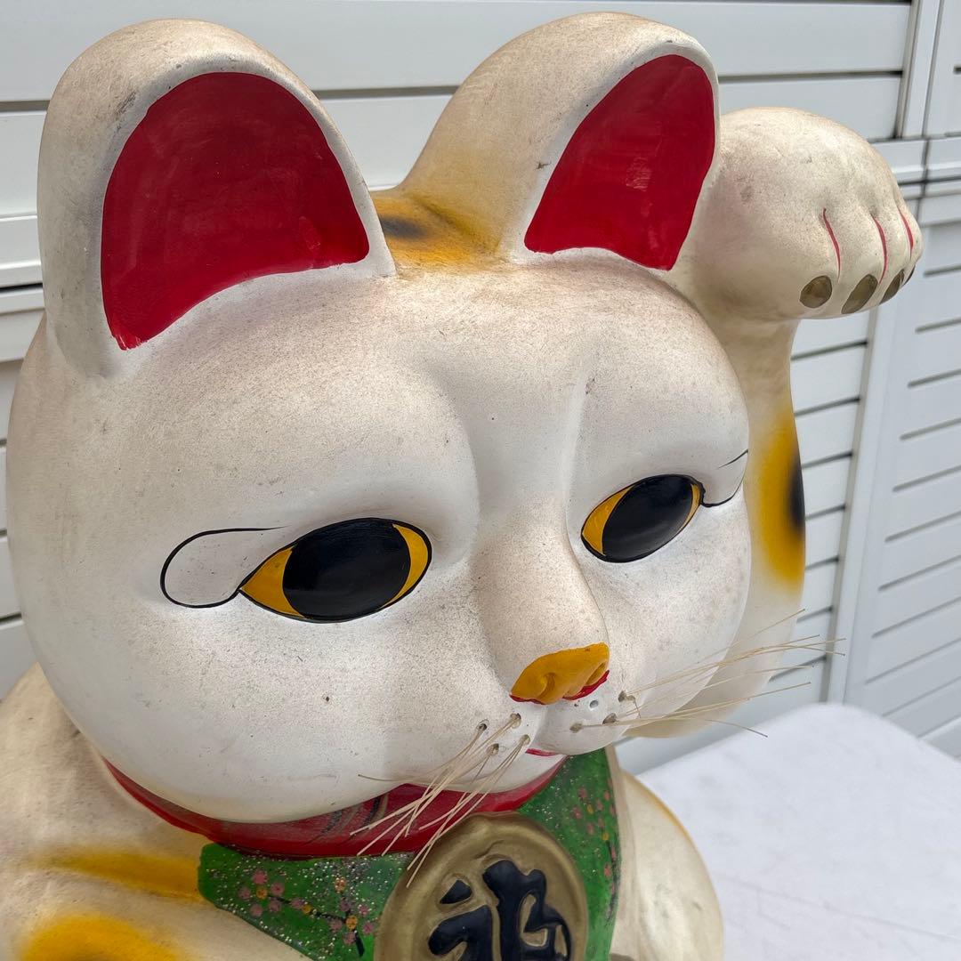 希少 縁起物◎昭和レトロ◎状態良◎開運 ビッグサイズ まねき猫◎