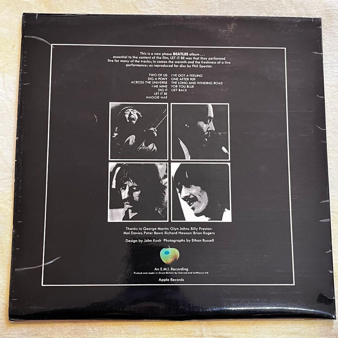 UK ビートルズ LET IT BE PCS7096 コーティングジャケ
