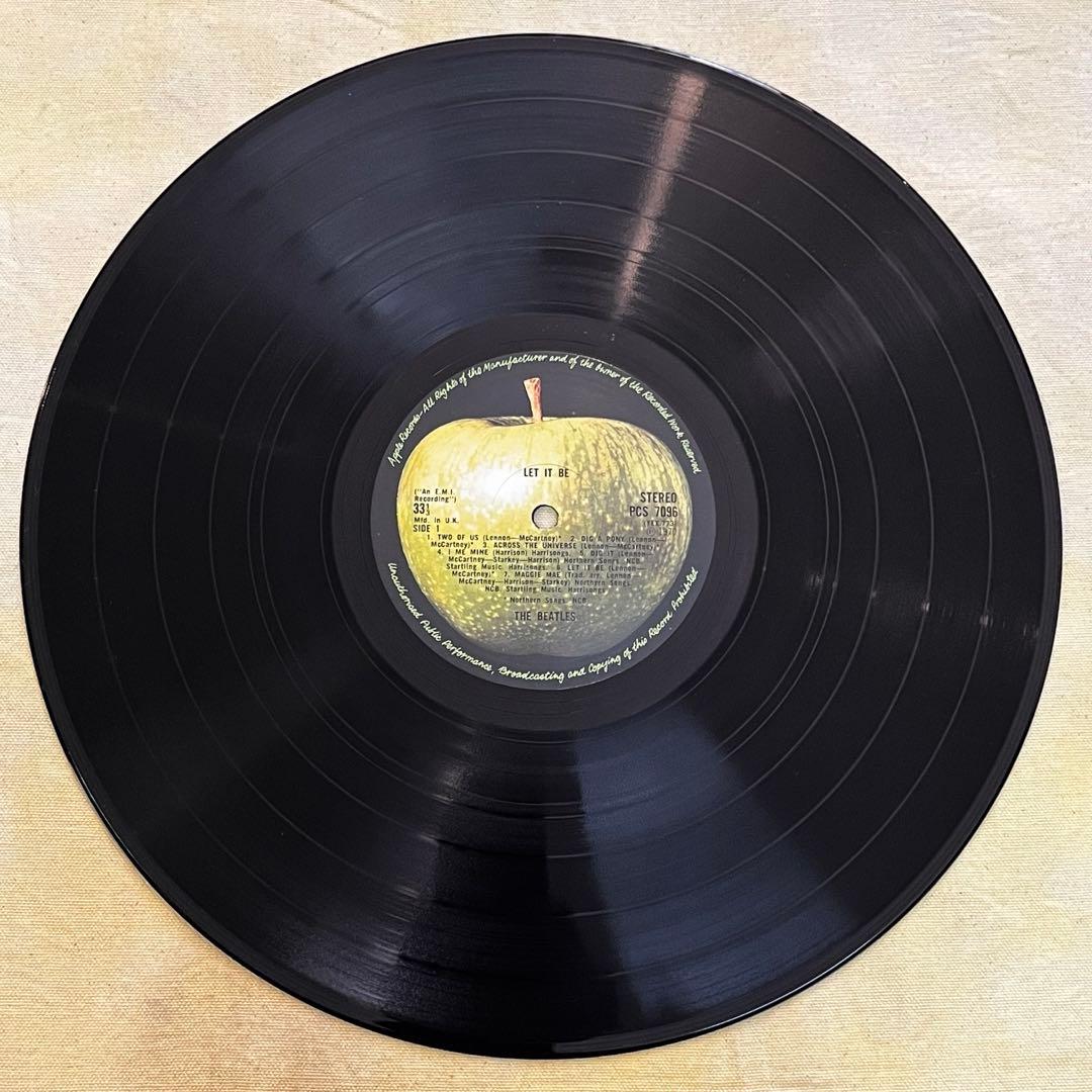 UK ビートルズ LET IT BE PCS7096 コーティングジャケ
