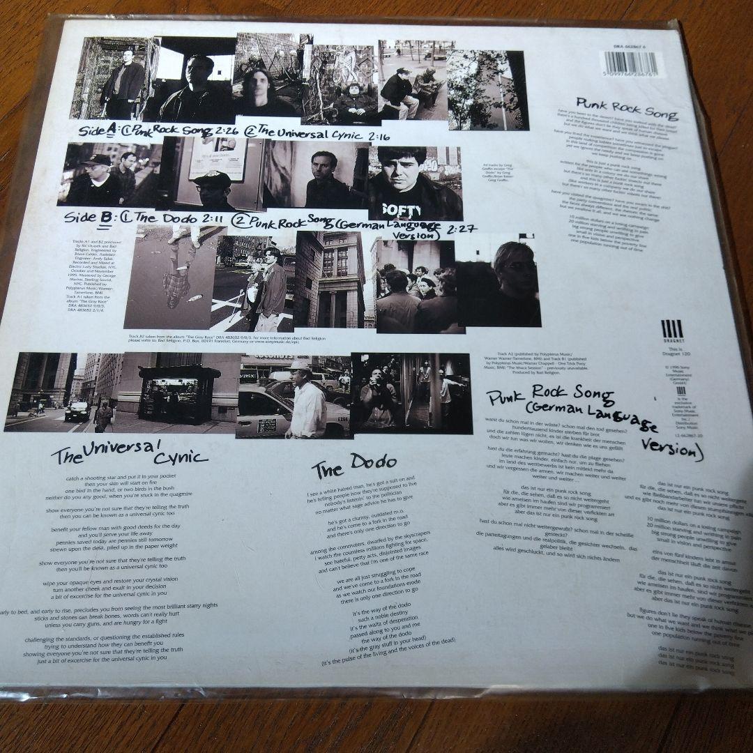 【12㌅】BAD RELIGION / Punk Rock Song