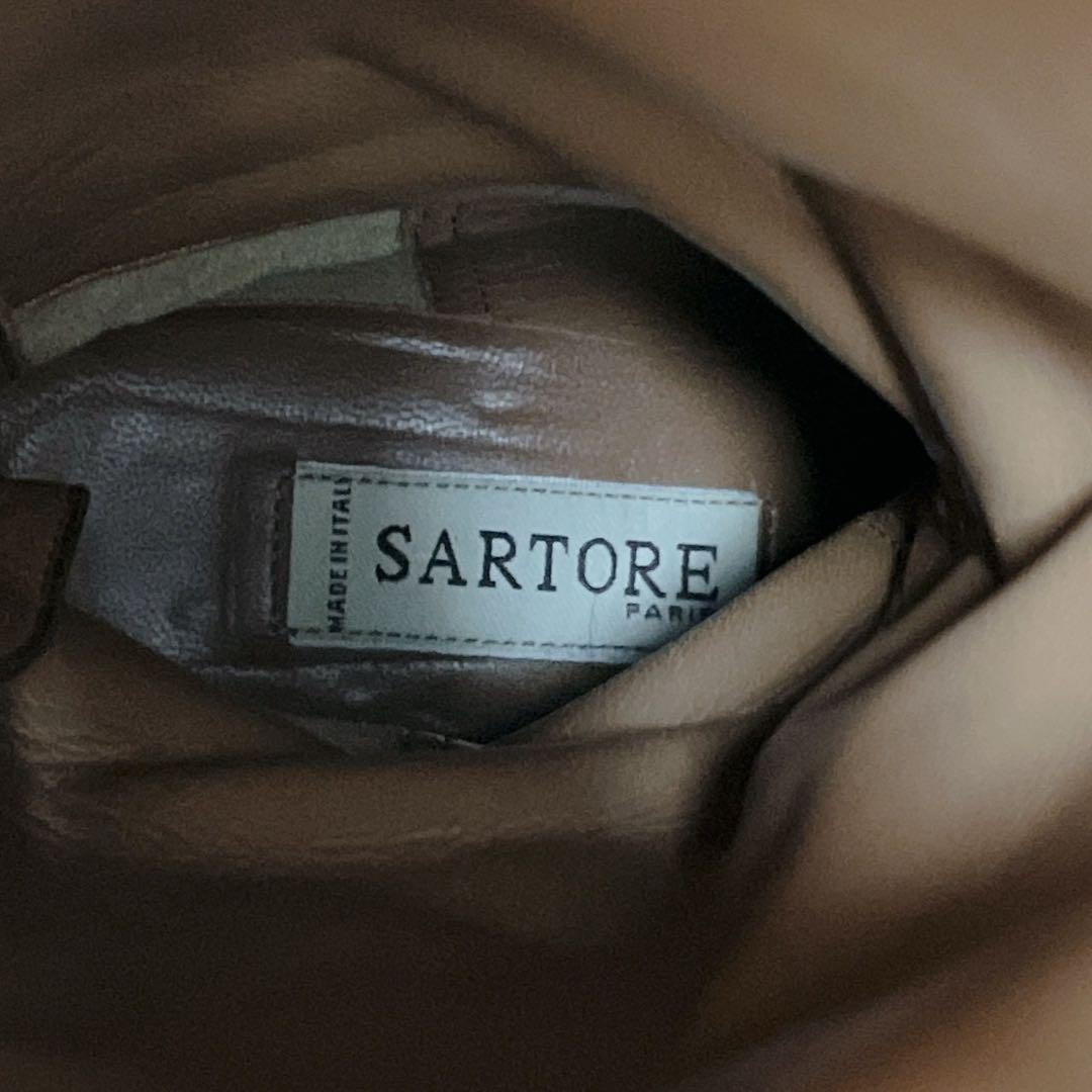 美品✨SARTORE ジョッキーブーツ ロングブーツ 36 イタリア製 濃茶